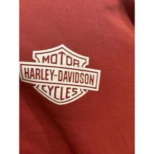 Harley-Davidson Wolves Vex Double Zip Hood Drift Wash  Red